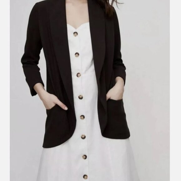 🌹NWOT Aritzia Wilfred Chevalier Open-Front Blazer Jacket - Picture 3 of 7
